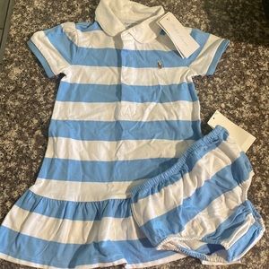 Ralph Lauren 24month light blue dress with bloomers